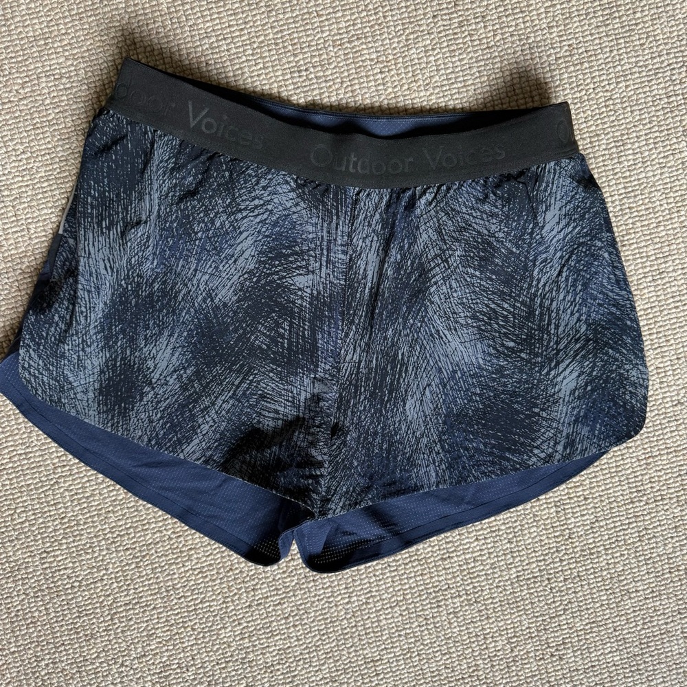 Outdoor Voices Navy Running Shorts